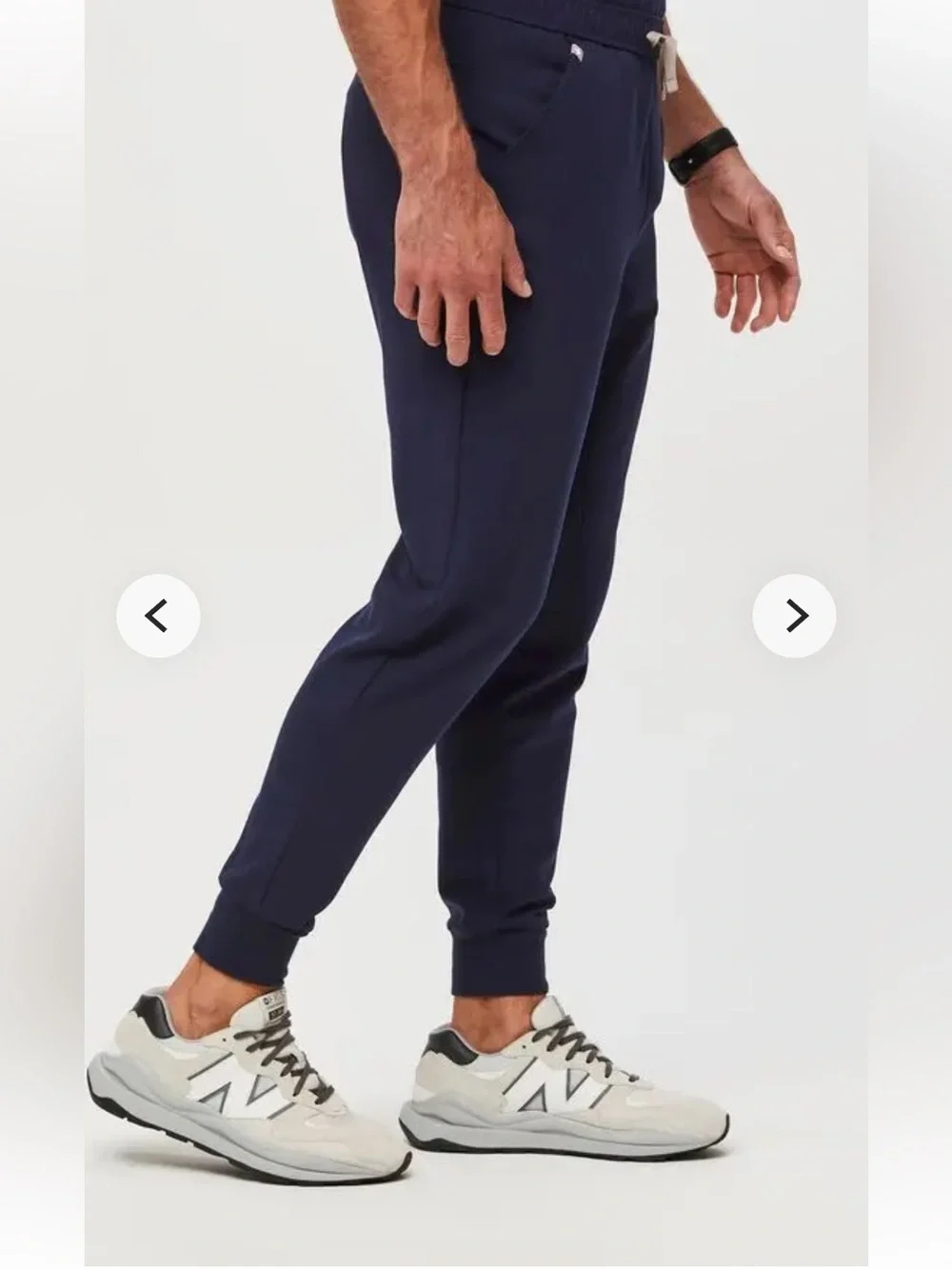 NWT FIGS Men's Tansen Jogger Scrub Pants in Navy - Short